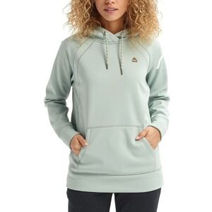 Burton Womens Crown Weatherproof Bonded Pullover Hoodie Aqua Gray Small NWT
